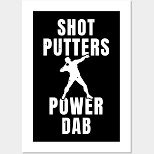 Mens Shotput Power Dab Athlete Gift Posters and Art